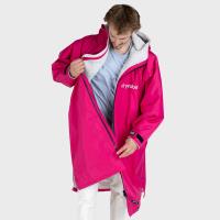 dryrobe Advance Long Sleeve Changing Robe - Pink / Light Grey Extra Image 2 Preview